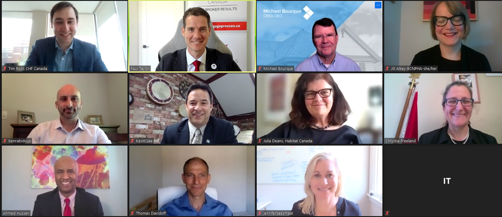 Housing Panel with DPM and Finance Minister